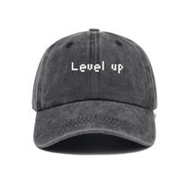 Boné de beisebol Levels Up Anime Snapback Hat Denim Unissex