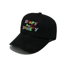 Boné de beisebol liso de algodão Trucker bordado Sleepy Angry
