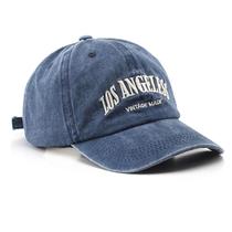 Boné de beisebol Los Angeless Hat Distressed Vintage Blue