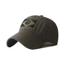 Boné De Beisebol Masculino Camuflado Com Bandeira Do Brasil Bordada, Chapéu Tático Casual Para Boné De Beisebol Masculino Camuflado Com Bandeira Do Brasil Bordada, Chapéu Tático Casual Para