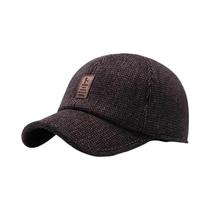 Boné de Beisebol Masculino de Lã - Quente, Grosso e com Protetores de Orelha para o Inverno Boné de Beisebol Masculino de Lã - Quente, Grosso e com Protetores de Orelha para o Inverno