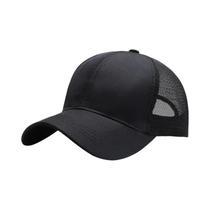 Boné De Beisebol Masculino De Verão Respirável Em Malha, Estilo Coreano Leve, Cor Sólida, Chapéu Com