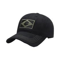 Boné De Beisebol Masculino Em Algodão Com Estampa Camuflada, Bordado Para Fãs Militares, Chapéu De