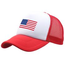 Boné de beisebol Mesh Trucker Plain Chapéu Estampado com Bandeira