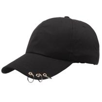 Boné de beisebol, moderno, estilo caminhoneiro, algodão para adultos, preto Boné de beisebol, moderno, estilo caminhoneiro, algodão para adultos, preto