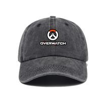 Boné de beisebol Overwatch Snapback Hat Anime Denim Unissex