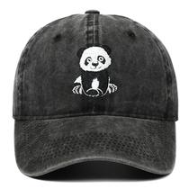 Boné de beisebol Pandas Anime para crianças ajustável 56-58cm Boné de beisebol Pandas Anime para crianças ajustável 56-58cm