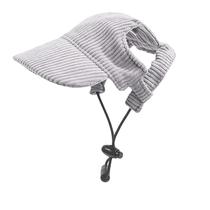 Boné de beisebol para cães Symphonyw Grey Ajustável Sun Viseira M