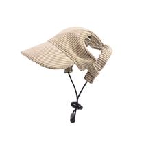 Boné de beisebol para cães Symphonyw Khaki ajustável XS Sun Hat Boné de beisebol para cães Symphonyw Khaki ajustável XS Sun Hat
