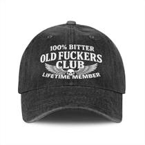 Boné de beisebol Philysonic Old F*ckers Club Funny Adult Humor Boné de beisebol Philysonic Old F*ckers Club Funny Adult Humor