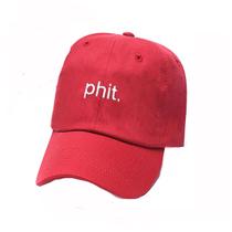 Boné de beisebol Phit Red Embroidery Anime para adultos