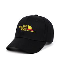 Boné de beisebol Pirates Kings Anime Snapback, algodão preto Boné de beisebol Pirates Kings Anime Snapback, algodão preto