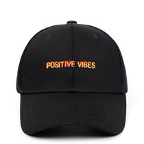 Boné de beisebol Positive Vibes Anime para adultos - ajustável