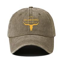 Boné De Beisebol Preto Ajustável Com Estampa Retrô Yellowstone Dutton Ranch Para Homens E Mulheres