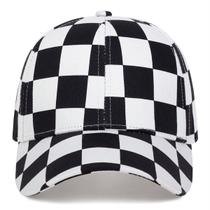 Boné de beisebol quadriculado Anime Snapback Hip-Hop Cotton Boné de beisebol quadriculado Anime Snapback Hip-Hop Cotton