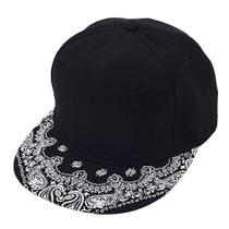 Boné de Beisebol Quanhaigou Snapback com Estampa Paisley Floral Boné de Beisebol Quanhaigou Snapback com Estampa Paisley Floral