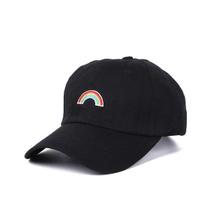 Boné de beisebol Rainbow Anime Snapback Hat de algodão 56-60cm