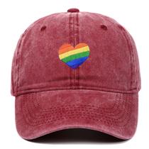 Boné de beisebol Rainbows Hearts Anime para crianças 56-58cm
