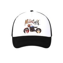 Boné de beisebol Retro Letter Motorcycle Anime Snapback Unissex