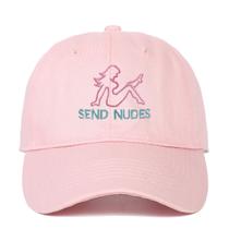 Boné de beisebol Sends Nudes Anime Snapback, algodão 90g
