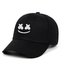 Boné de beisebol Smileys Faces Anime Snapback Hat algodão preto