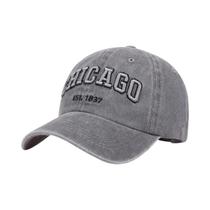 Boné De Beisebol Snapback Unissex De Algodão Primavera Verão Chicagoh Hip Hop Trucker Hat Para