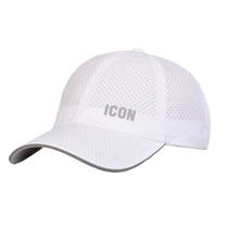 Boné de beisebol Summer ICONS masculino ao ar livre de algodão branco Boné de beisebol Summer ICONS masculino ao ar livre de algodão branco