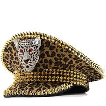 Boné de beisebol Trucker, chapéu liso de poliéster com estampa de leopardo
