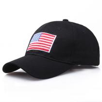 Boné de beisebol Trucker Plain Hat Bordado em Algodão Bordado Am Flag