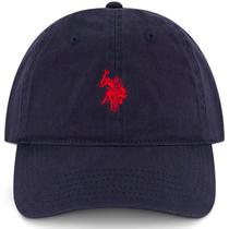 Boné de beisebol U.S. Polo Assn. Algodão de sarja lavado azul marinho