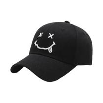 Boné De Beisebol Unissex Ajustável Com Bordado De Rosto Sorridente, Chapéu Casual Para Primavera E Boné De Beisebol Unissex Ajustável Com Bordado De Rosto Sorridente, Chapéu Casual Para Primavera E