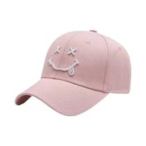 Boné De Beisebol Unissex Ajustável Com Bordado De Rosto Sorridente, Chapéu Casual Para Primavera E Boné De Beisebol Unissex Ajustável Com Bordado De Rosto Sorridente, Chapéu Casual Para Primavera E