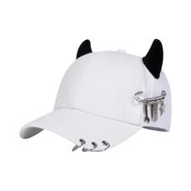Boné De Beisebol Unissex Ajustável Com Design De Chifre De Vaca, Chapéu Casual Para Primavera E Boné De Beisebol Unissex Ajustável Com Design De Chifre De Vaca, Chapéu Casual Para Primavera E
