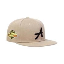 Boné De Beisebol Unissex Casual Hip-Hop Punk Com Letras Bordadas, Aba Reta, Proteção Solar,