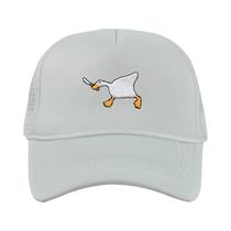 Boné De Beisebol Unissex Com Padrão De Ganso Bordado, Estilo Casual E Moderno, Chapéu Duckbill
