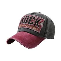 Boné De Beisebol Unissex Coreano Com Letras Desgastadas Primavera Outono Moda Chapéu De Sol