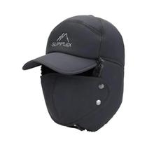 Boné De Beisebol Unissex De Inverno Quente E Grosso Com Pelo Sintético Para Esqui E Pesca, Macio