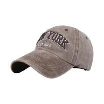 Boné De Beisebol Unissex Em Algodão Lavado Com Proteção Solar, Estilo Dad Hat, Para Atividades Ao Ar