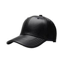 Boné De Beisebol Unissex Em Couro PU Ajustável Estilo Hip Hop Snapback Para Homens E Mulheres
