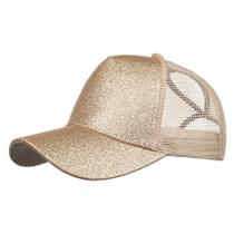 Boné de beisebol unissex masculino feminino de lantejoulas praia ajustável hip hop chapéu de sol