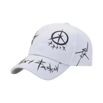 Boné De Beisebol Unissex Preto E Branco Estilo Hiphop Para Primavera E Verão, Chapéu De Sol Para Boné De Beisebol Unissex Preto E Branco Estilo Hiphop Para Primavera E Verão, Chapéu De Sol Para