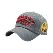Boné de Beisebol Unissex Vintage - Algodão Lavado, Bordado e Estilo Snapback
