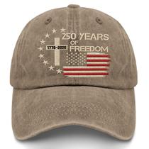 Boné de beisebol US 250 Years Freedoms 1776-2026 bordado Boné de beisebol US 250 Years Freedoms 1776-2026 bordado