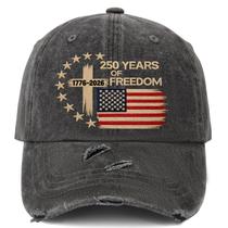 Boné de beisebol US 250 Years Freedoms 1776-2026 bordado Boné de beisebol US 250 Years Freedoms 1776-2026 bordado