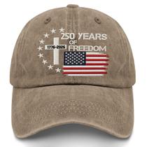 Boné de beisebol US 250 Years Freedoms 1776-2026 bordado Boné de beisebol US 250 Years Freedoms 1776-2026 bordado