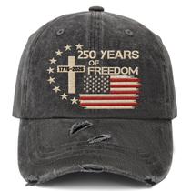 Boné de beisebol US 250 Years Freedoms 1776-2026 bordado Boné de beisebol US 250 Years Freedoms 1776-2026 bordado