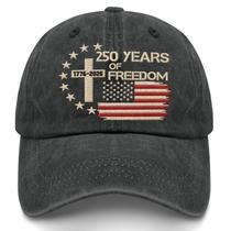 Boné de beisebol US 250 Years Freedoms 1776-2026 Chapéu bordado Boné de beisebol US 250 Years Freedoms 1776-2026 Chapéu bordado