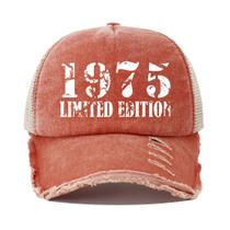 Boné de beisebol Vintage Cotton Trucker 1975 Edição Limitada Boné de beisebol Vintage Cotton Trucker 1975 Edição Limitada