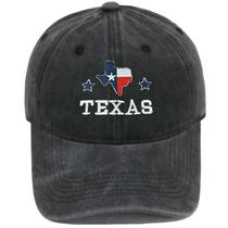 Boné de beisebol vintage de algodão lavado Texas Map Bordado Boné de beisebol vintage de algodão lavado Texas Map Bordado
