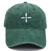 Boné de beisebol vintage de algodão lavado unissex de 56 a 58 cm de circunferência da cabeça